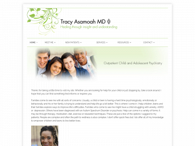 tracyasamoahmd.com snapshot