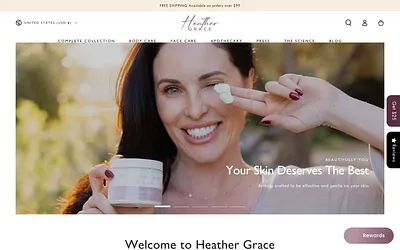 heathergraceskincare.com snapshot