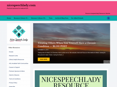 nicespeechlady.com snapshot