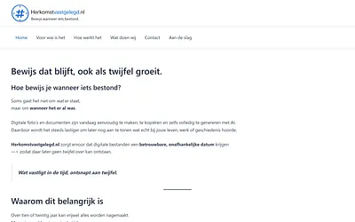 herkomstvastgelegd.nl snapshot