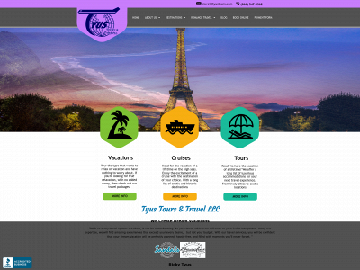 www.tyustours.com snapshot