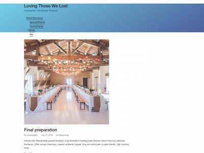 lovingthosewelost.com snapshot