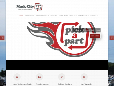 musiccitypickapart.com snapshot