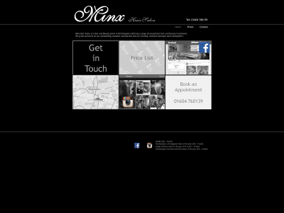 minxhairsalon.com snapshot