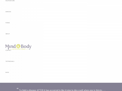 mindandbodyacupuncture.com snapshot