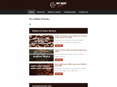 mybestcoffees.com snapshot
