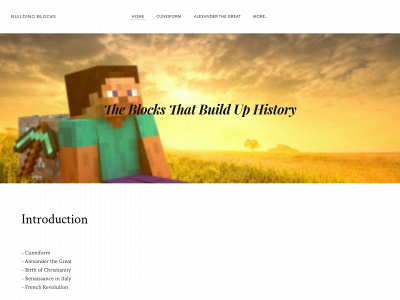 theblocksthatbuilduphistory.weebly.com snapshot