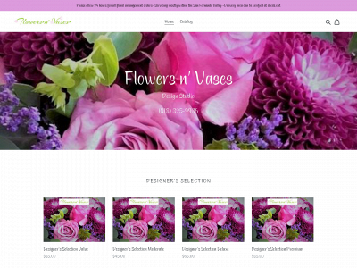 flowersnvases.net snapshot