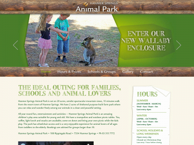 hanmer-animal-park.nz snapshot