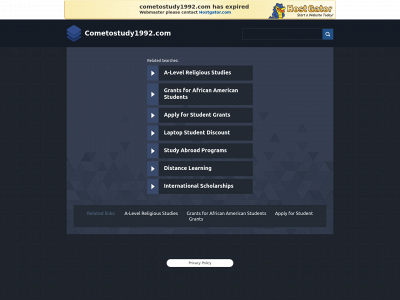 cometostudy1992.com snapshot