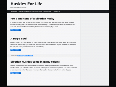 huskiesforlife.com snapshot