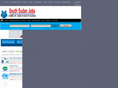 southsudanjobs.net snapshot