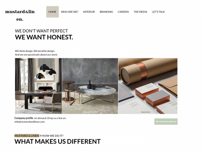 mustardandlinen.com snapshot