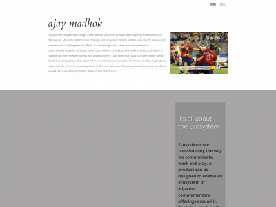 ajaymadhok.com snapshot