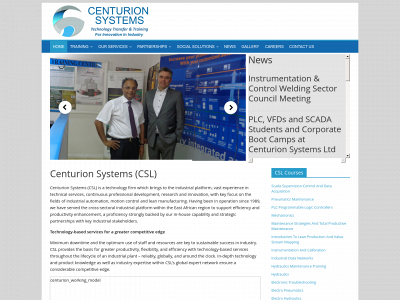 centurionsystemsltd.com snapshot