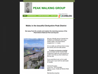 peakwalkinggroup.co.uk snapshot