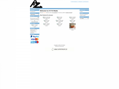 a2z-mask.com snapshot