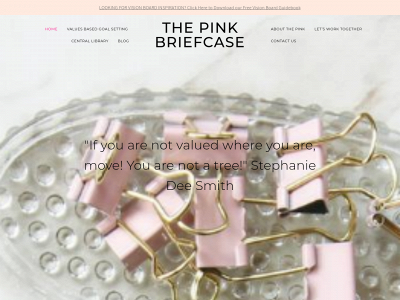 thepinkbriefcase.com snapshot