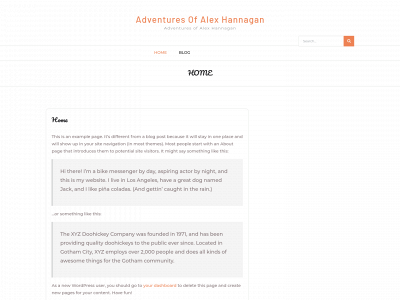 adventuresofalexhannagan.com snapshot
