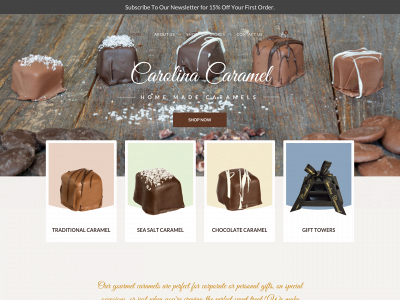 carolinacaramel.com snapshot