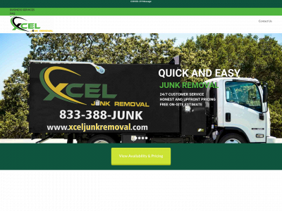 xcel-junkremoval.com snapshot