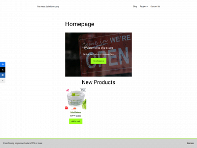 sweetsaladcompany.com snapshot