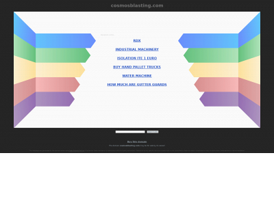 cosmosblasting.com snapshot