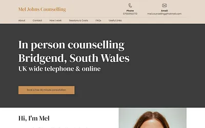meljohnscounselling.co.uk snapshot