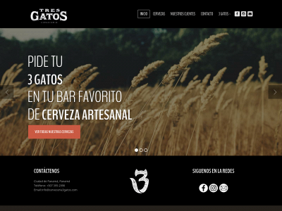cerveceria3gatos.com snapshot