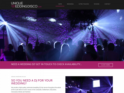 uniqueweddingdisco.com snapshot