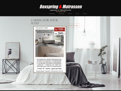 boxspringenmatrassen.be snapshot