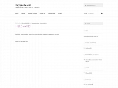heyquedeseas.com snapshot
