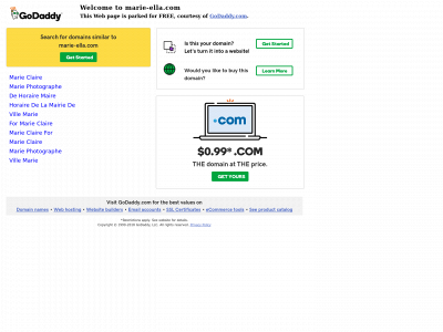 marie-ella.com snapshot