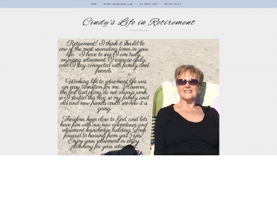 cindyslifeinretirement.com snapshot