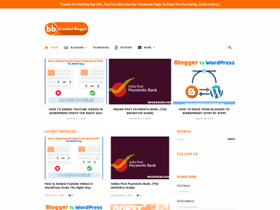 brandedblogger.in snapshot