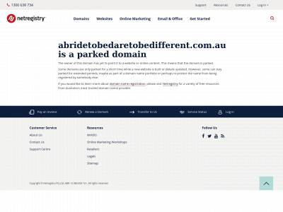 abridetobedaretobedifferent.com.au snapshot