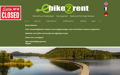e-bike2rent.be snapshot