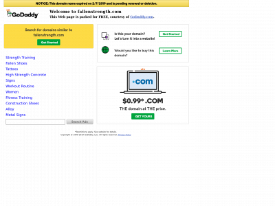 fallenstrength.com snapshot