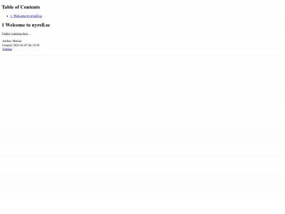 nyrell.se snapshot