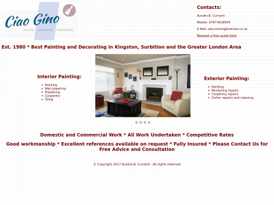 ciaogino.net snapshot