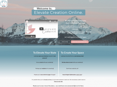 elevatecreationonline.com snapshot