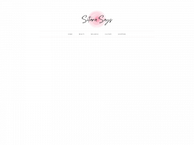 sitarasays.com snapshot