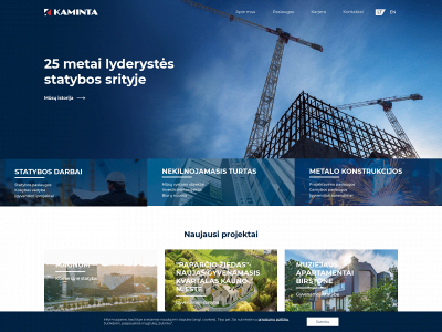 kaminta.lt snapshot