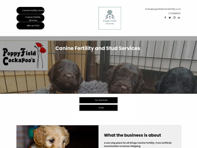 poppyfieldcaninefertility.co.uk snapshot