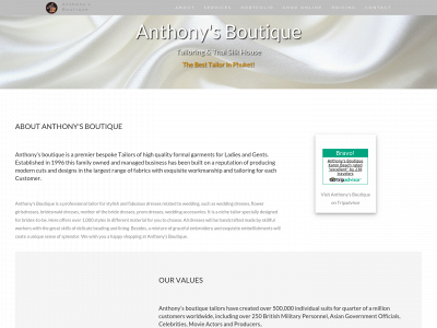 anthonysboutique.com snapshot
