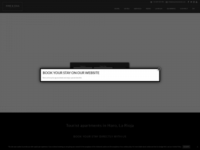 wineandsoulsuites.com snapshot
