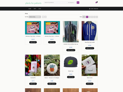 shop.plantsforpatients.org snapshot