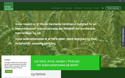 landbrugetslederuddannelser.dk snapshot