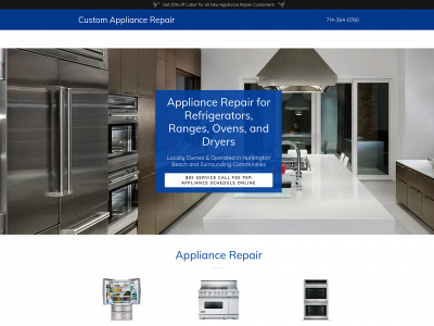 customappliancerepair.com snapshot