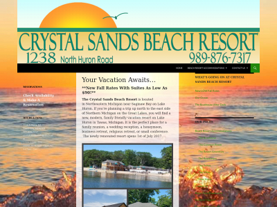 crystalsandsbeachresort.com snapshot